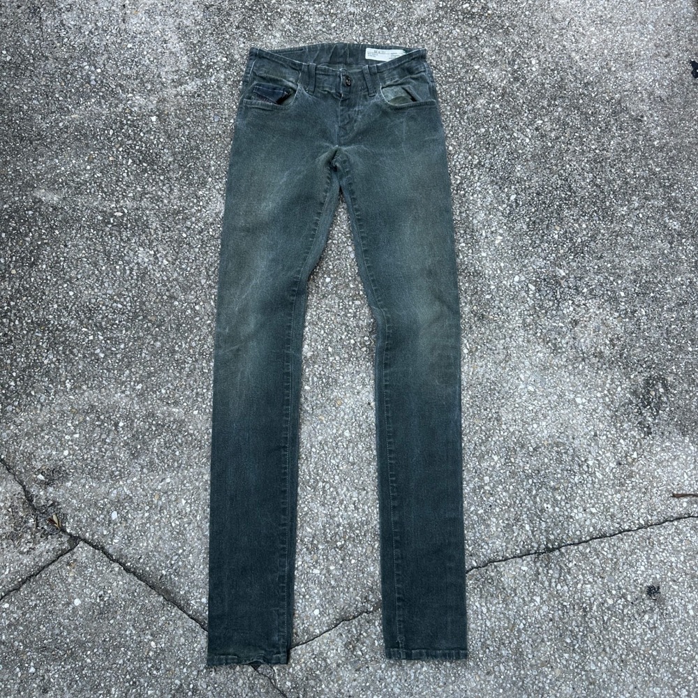 Diesel Womens Grupee Jeans W25 L32 Super Slim Skinny Low Waist Wash 0661B Italy